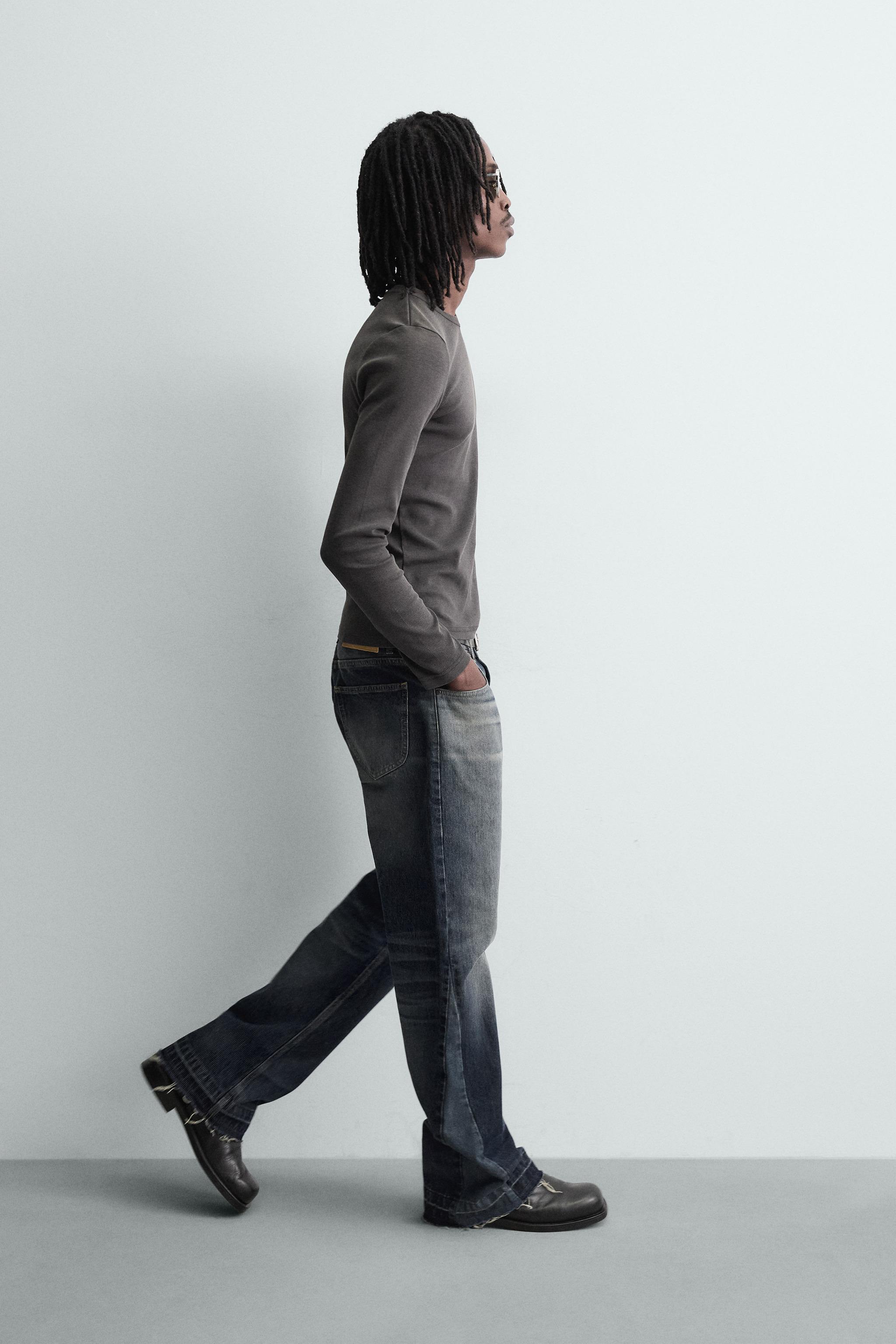 STRUCTURED FLARE FIT JEANS